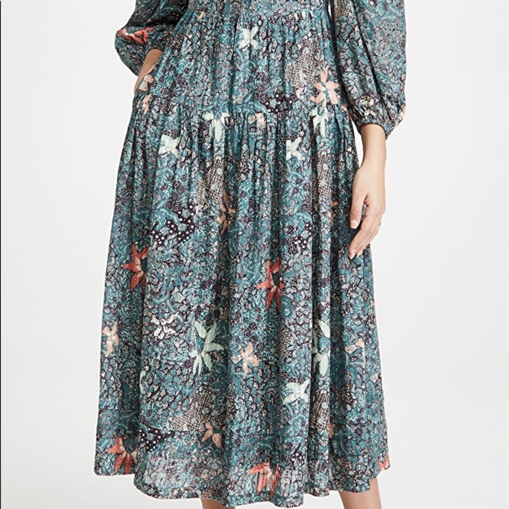Ulla Johnson Kemala dress Malachite - Picture 4 of 7